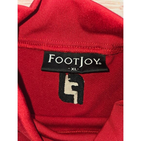 Footjoy Mens Red Golf Mock Sweater XL - Timarron Country Club - Picture 3 of 9